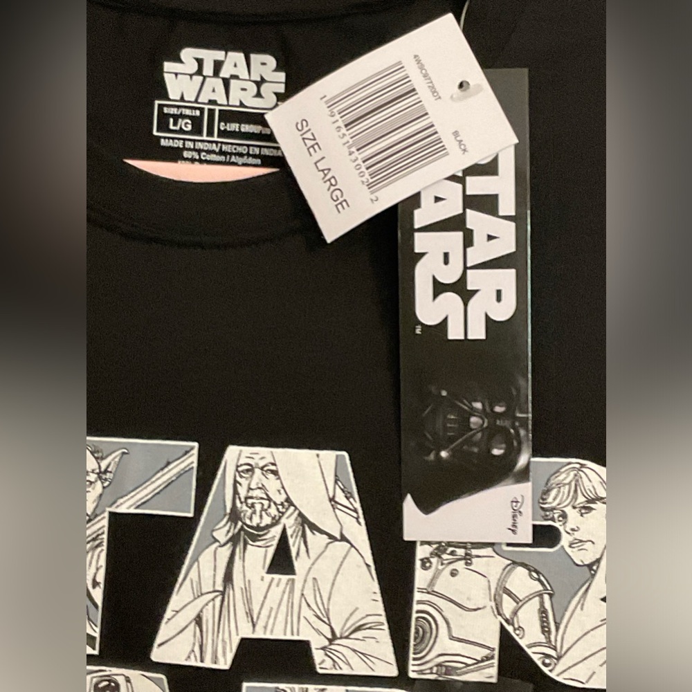 *SOLD* NWT Adult STAR WARS Tee Shirt Large - Picture 6 of 9